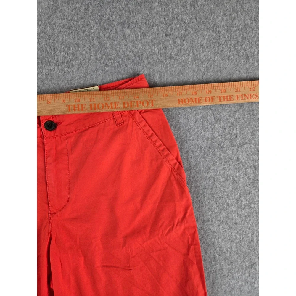 Arizona Jean Co Girls Chino Shorts Coral Red Size 20 Regular Flat Front New